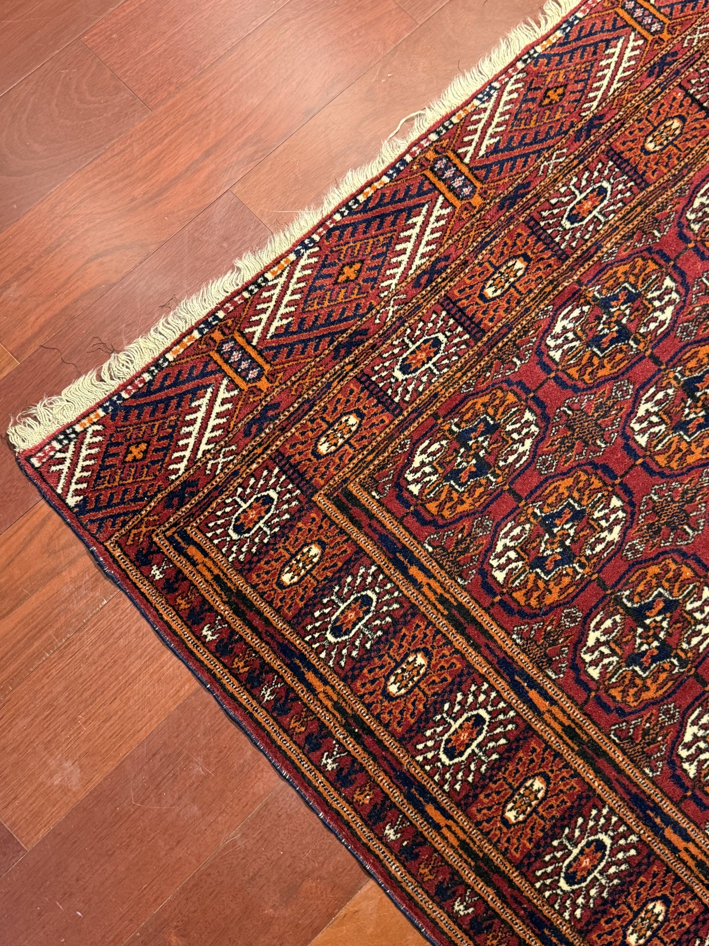 Tribal Turkmen Wool Rug