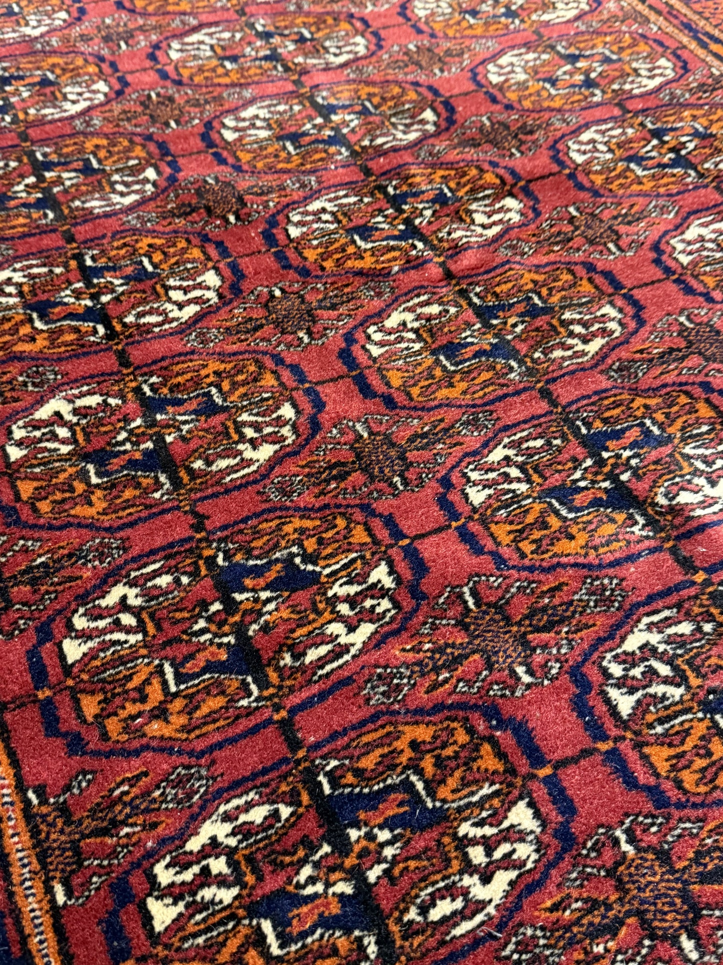 Tribal Turkmen Wool Rug