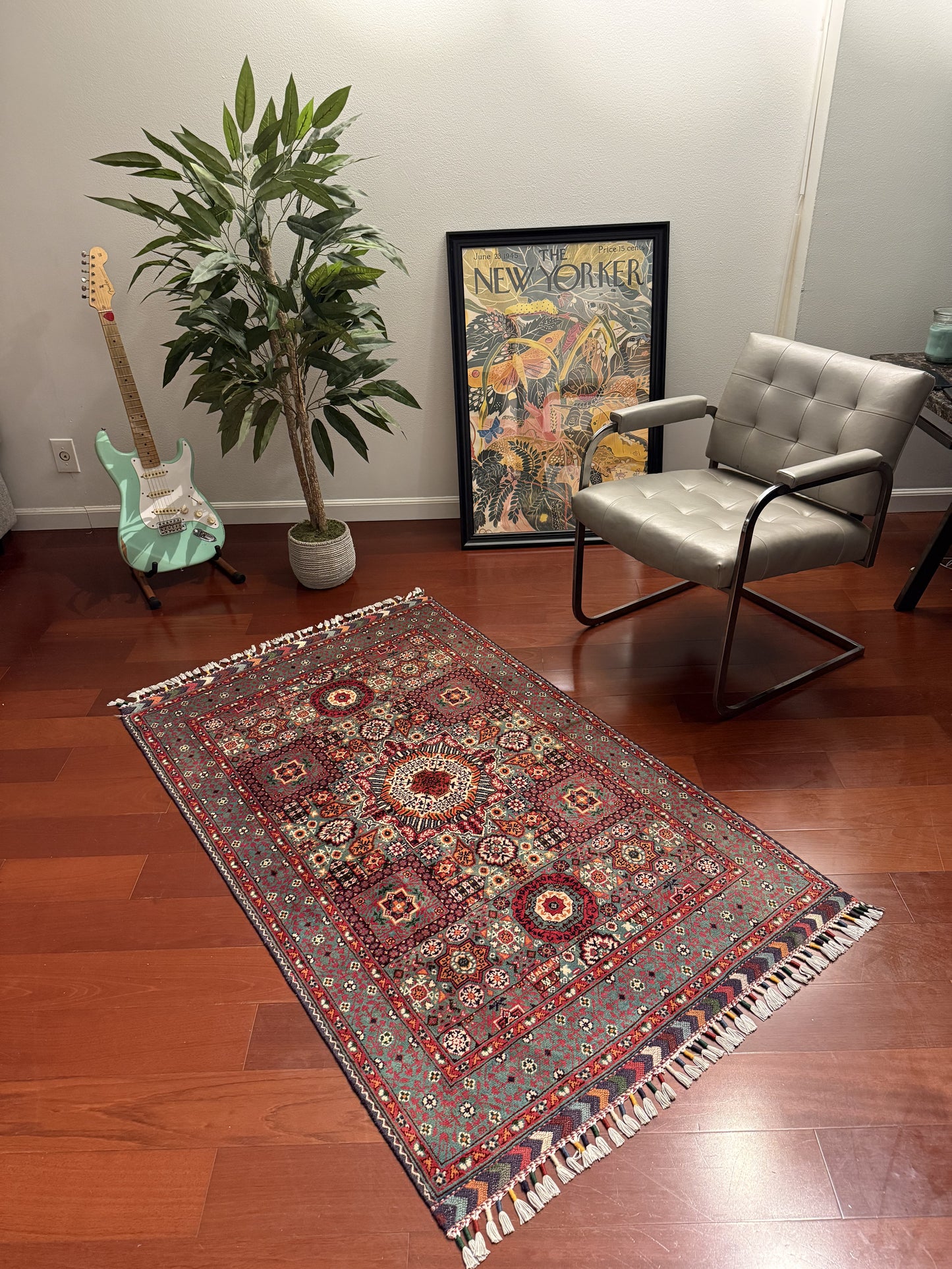 Vibrant Mamluk Wool Rug